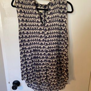Anthropologie Patterned Tank Blouse